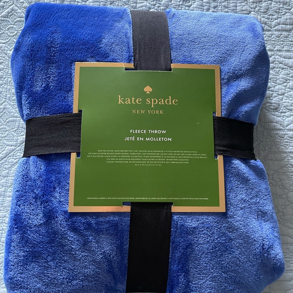 Kate Spade Fleece Throw